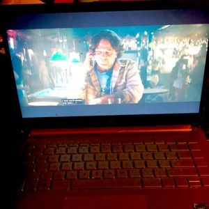 Rose gold Microsoft HP PC